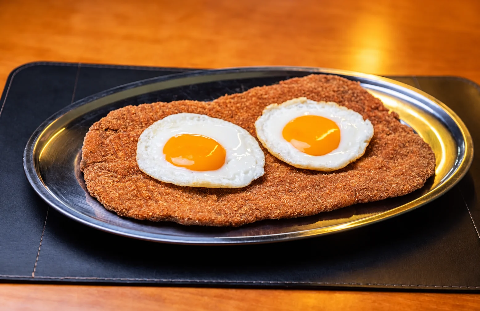 Milanesa com ovos